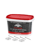 Combinatiepakket 5,0 x 40mm voor PIR isolatie 20mm - 250 stuks
